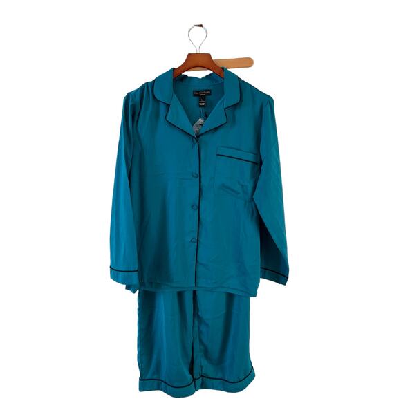House of Harlow 1960 Other - House of Harlow 1960 Boyfriend Pajama Loungewear Set Emerald Green L
